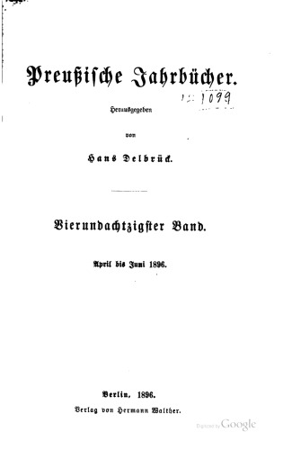 Preußische Jahrbücher