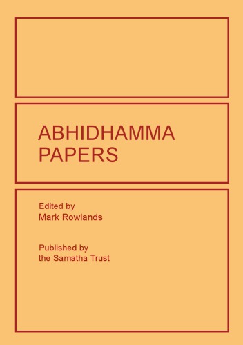 Abhidhamma Papers