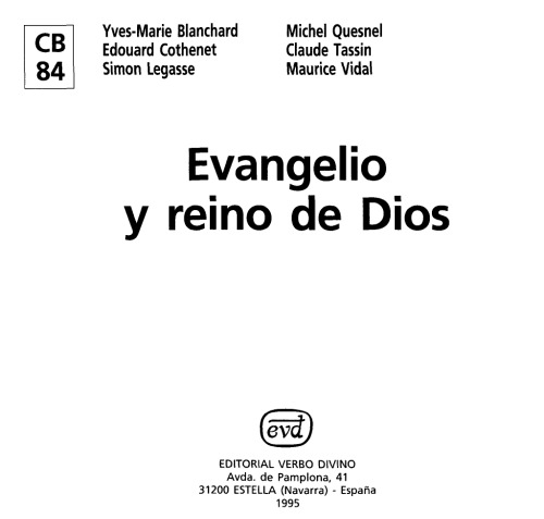 Evangelio y Reino de Dios