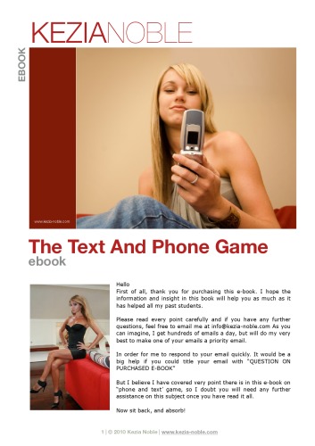 The Text and Phone Game