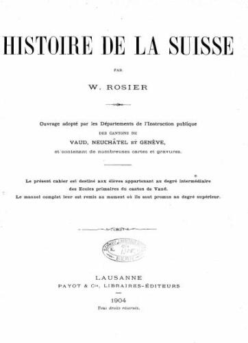 Histoire de la Suisse