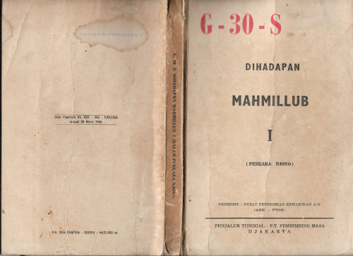 Perkara Njono: G-30-S Dihadapan Mahmillub 1 di Djakarta