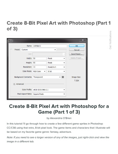 8 Bit Pixel Art with Photoshop