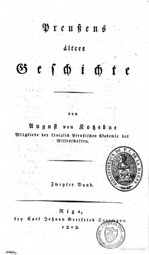 Preußens ältere Geschichte