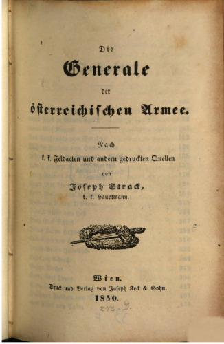 Generale der österreichischen Armee
