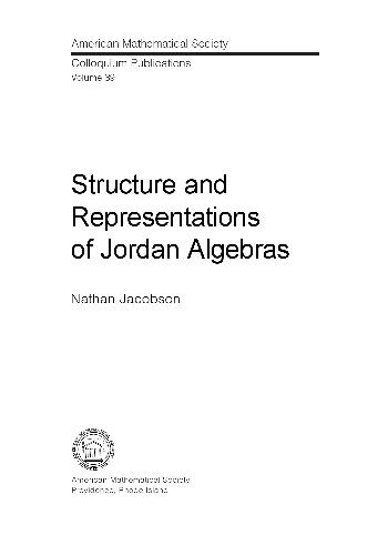 Structure and Representation of Jordan Algebras