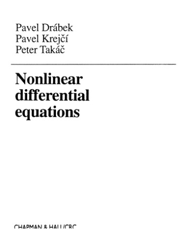 Nonlinear differential equations
