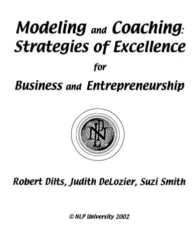 Modeling and coaching. Strategies of excellence
