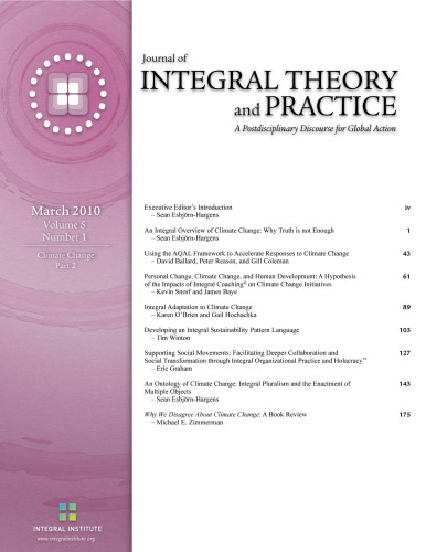 Journal of Integral Theory and Practice 2010—Vol. 5, No. 1