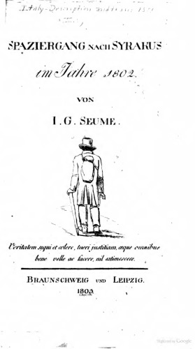 Spaziergang nach Syrakus im Jahre 1802