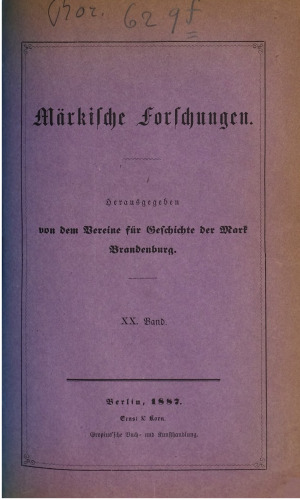 Märkische Forschungen