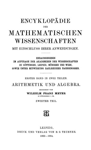 Arithmetik und Algebra