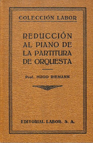 Reducción al piano de la partitura de orquesta