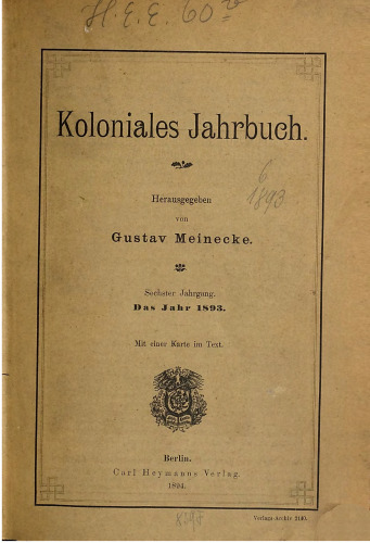 Koloniales Jahrbuch