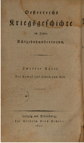 Der Kampf auf Leben und Tod