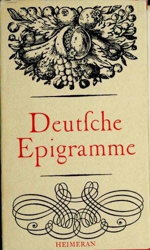 Deutsche Epigramme aus fünf Jahrhunderten