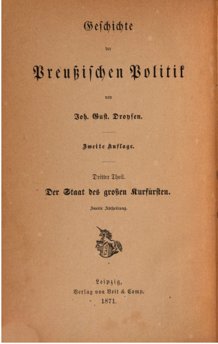 Der Staat des Großen Kurfürsten