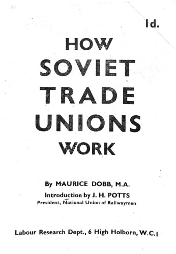 How Soviet Trade Unions Work