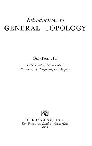 Introduction to general topology