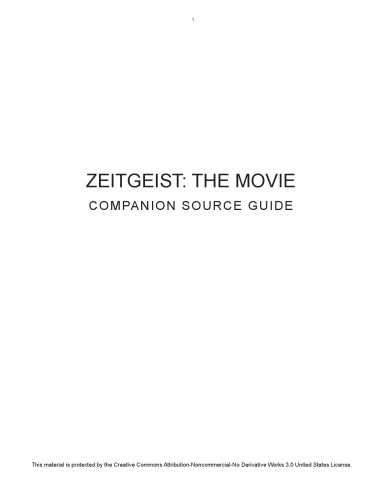Zeitgeist: The Movie, Companion Guide
