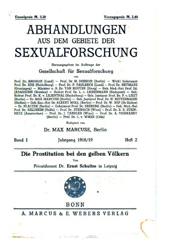 Die Prostitution bei den gelben Völkern