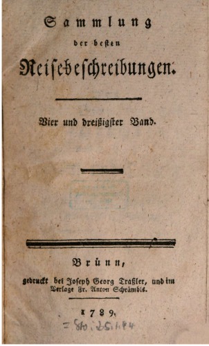 Sammlung der besten Reisebeschreibungen