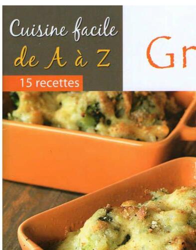 Cuisine Facile - Gratins