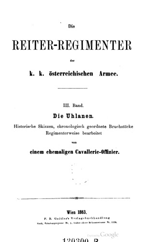 Die Uhlanen [Ulanen]