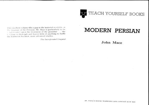 Teach Yourself Modern Persian