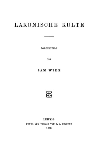 Lakonische Kulte