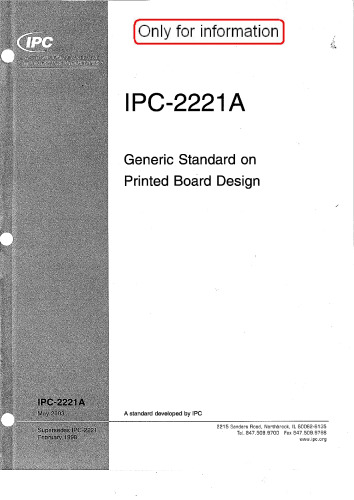 IPC-2221A Generic Standad on Printed Board Design