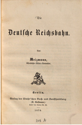 Die Deutsche Reichsbahn