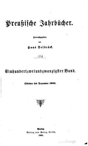 Preußische Jahrbücher