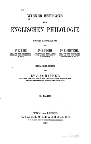 George Crabbe ; eine Würdigung seiner Werke