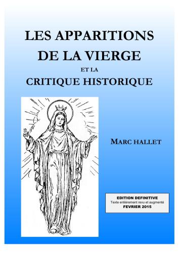 Les apparitions de la Vierge et la critique historique