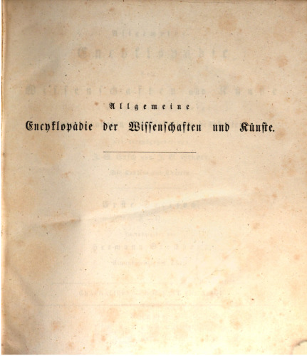 Allgemeine Encyclopädie der Wissenschaften und Künste in alphabetischer Folge / Gnaphalieen bis God Save the King!