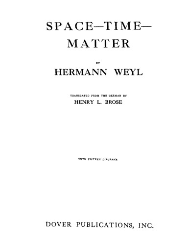 Space-Time-Matter