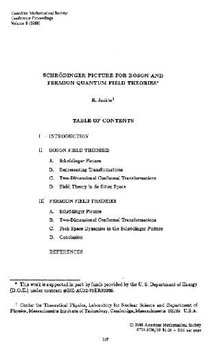 Schroedinger picture for boson and fermion quantum field theories