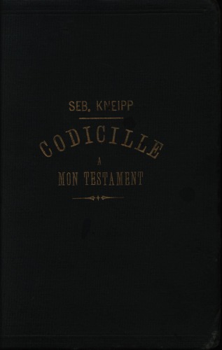 Codicille a mon testament