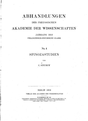 Spinozastudien
