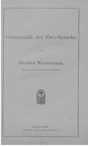 Grammatik der Ewe-Sprache