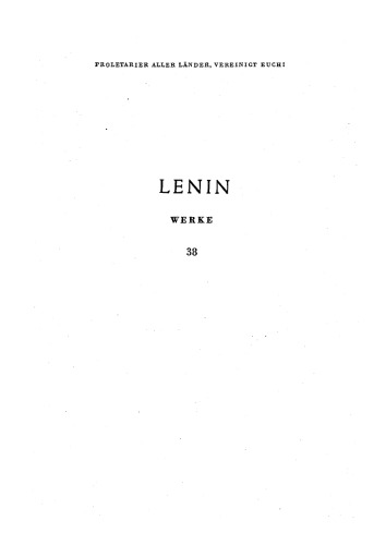 Lenin Werke Band 38: Philosophische Hefte: 1895-1916