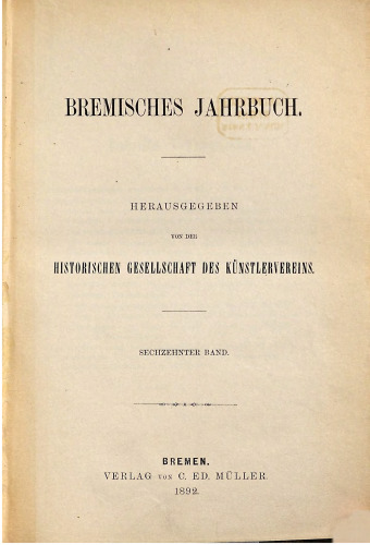 Bremisches Jahrbuch