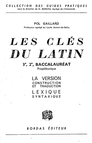 Les clés du latin