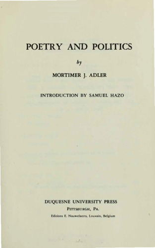 Poetry and Politics