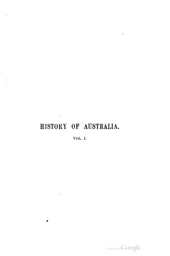 History of Australia. In three volumes