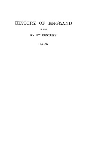 History of England in den eighteenth century