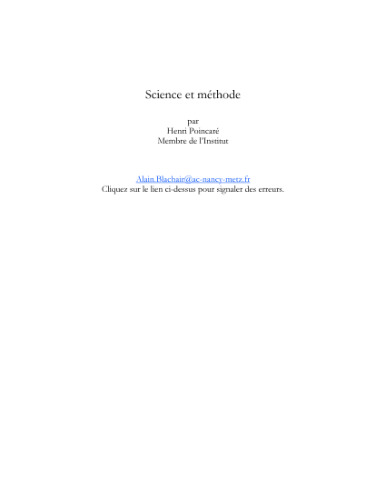 Science et methode