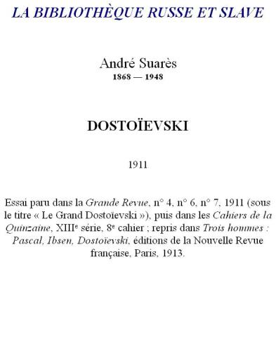 Dostoïevski