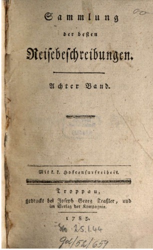 Sammlung der besten Reisebeschreibungen